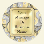 Gold and Silver Yin and Yang stickers