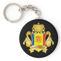 Gold Andorra Key Chain