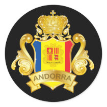 Gold Andorra Sticker