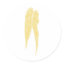 Gold Angel Wings stickers by White_Wedding Gold Angel Wings stickers