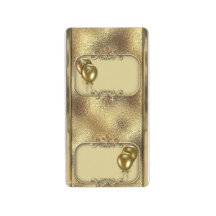 Gold Anniversary Hersheys Miniature Candy bar wrap Personalized Address Labels