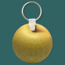 Gold Apple Watercolor - Key Chain keychains