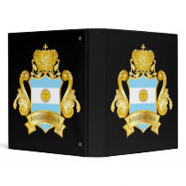 Gold Argentina 3 Ring Binders