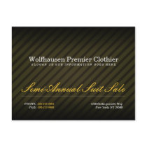 Gold Armani Suit Promo Postcard
