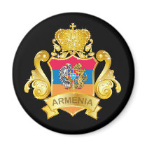 Gold Armenia Magnet