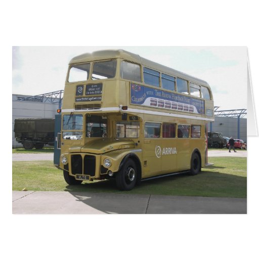 Gold Arriva London Routemaster RM 6 Greeting Card