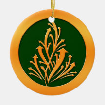 Gold Arrows Christmas Tree Christmas Tree Ornaments