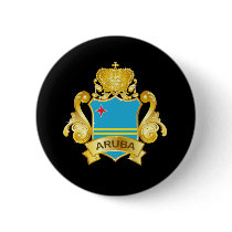 Gold Aruba Pinback Button