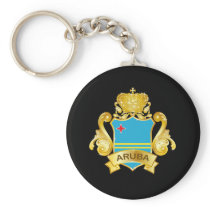 Gold Aruba Keychains