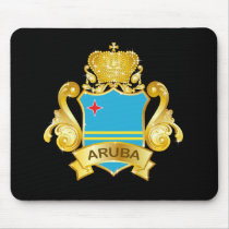 Gold Aruba Mouse Pad