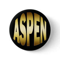 GOLD ASPEN PINBACK BUTTONS