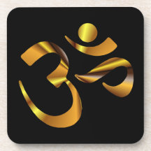 Gold Aum Coasters