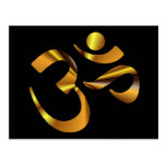 Gold Aum Postcard