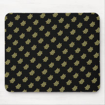 GOLD BAHT SIGN ฿ Thai Money Currency ฿ Mousepad