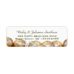 Gold Balls and Starfish Return Address Template Return Address Label