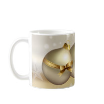 Gold Balls, Bells and Stars Coffee Mug