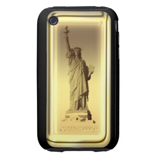 Gold bar Statue of Liberty Case-Mate Case Tough iPhone 3 Cover