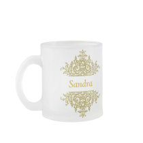 Gold Baroque Coffee Mug