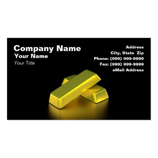 Gold Bars Business Card