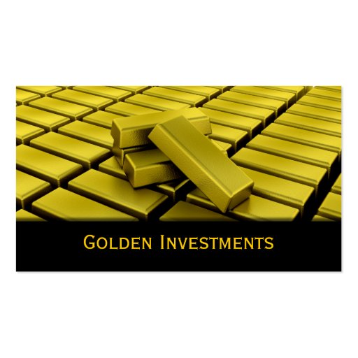 Gold Bars Business Card (front side)