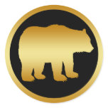 GOLD BEAR STICKERS