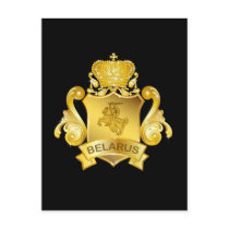 Gold Belarus Postcard