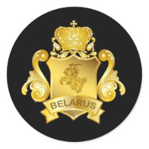 Gold Belarus Stickers