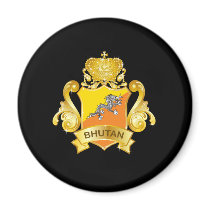 Gold Bhutan Fridge Magnet