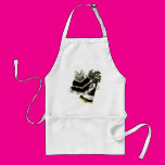 Gold Black and White Cheerleader Aprons
