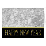 gold black happy new year card