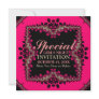 Gold Black & Hot Pink Girls Night Party Invitation