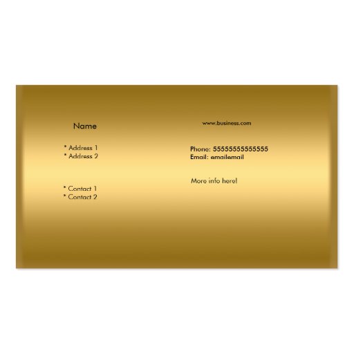 Gold Black Leopard Gold Elegant Boutique 4 Business Card (back side)