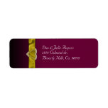 Gold Bling Hearts Custom Return Address Labels