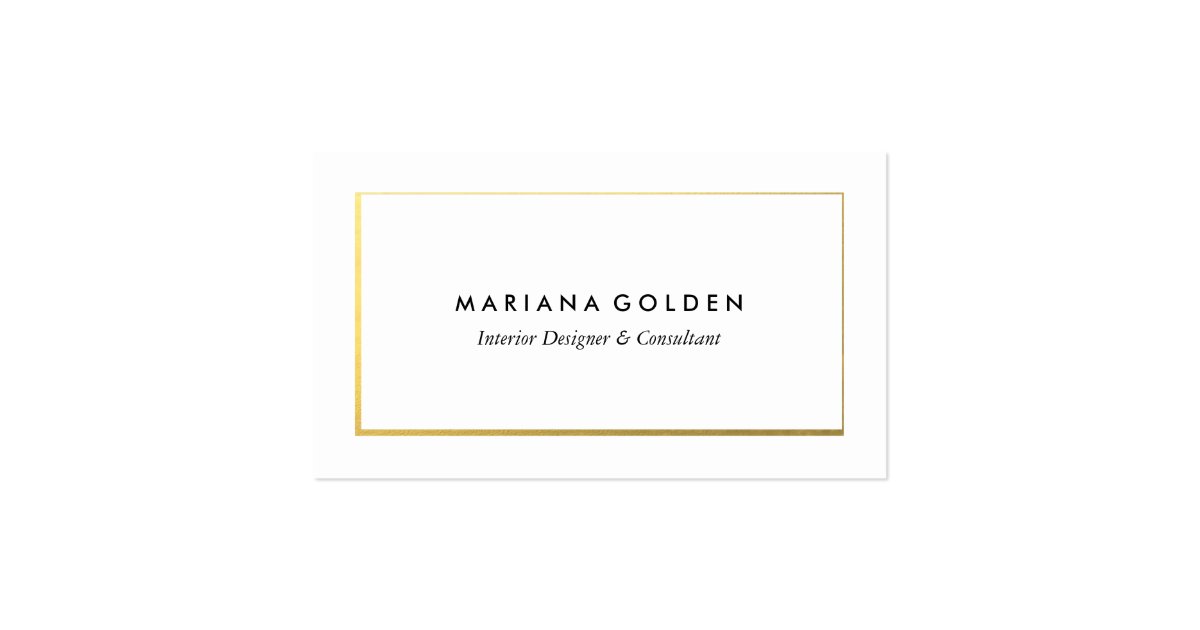 gold border on white business card template zazzle business card border