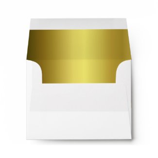 Gold Bow Custom Envelope