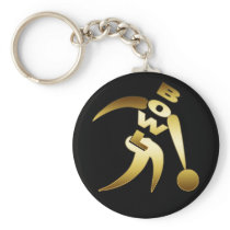 GOLD BOWLER KEYCHAINS