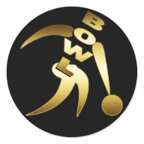 GOLD BOWLER STICKERS