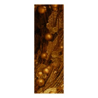 Gold branches gift tag profilecard