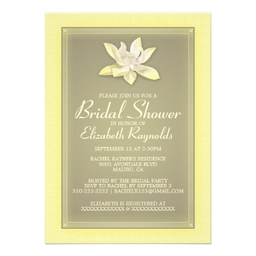 Gold Bridal Shower Invitations