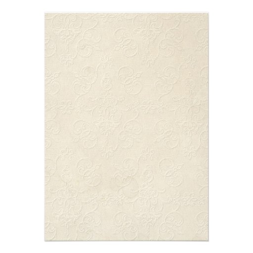 Gold Brocade Floral Formal Elegant Bridal Shower Invites