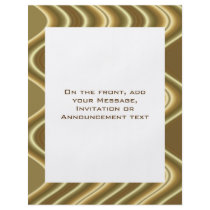 gold brown wave flyers by DonnaGraysonAbstract gold brown wave flyers