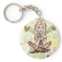 "Gold Bubbles" Keychain keychains