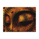 Gold Burst Buddha Postcard by webgrrl Gold Burst Buddha Postcard