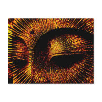Gold Burst Buddha Postcard by webgrrl Gold Burst Buddha Postcard