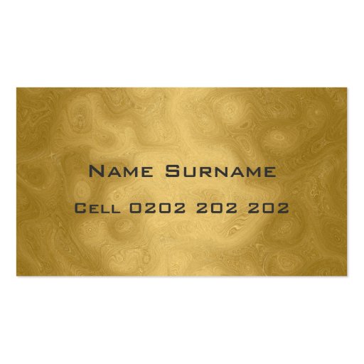 Gold business  Business Card (back side)