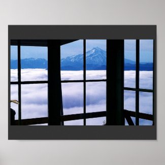 Gold Butte Fire Lookout Above the Clouds Posters