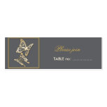 Gold Butterfly Custom Table Place Card