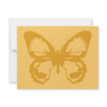 Gold Butterfly Invitations