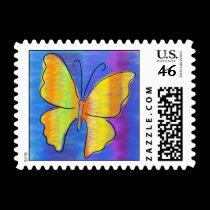 Gold Butterfly postage