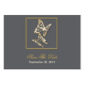 Gold Butterfly Save The Date Wedding MiniCard business cards by Ruxique Gold Butterfly Save The Date Wedding MiniCard business cards